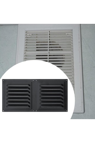 Trendooze Genişletilebilir Havalandırma Kapağı Koruması Kolay Montajlı Siyah