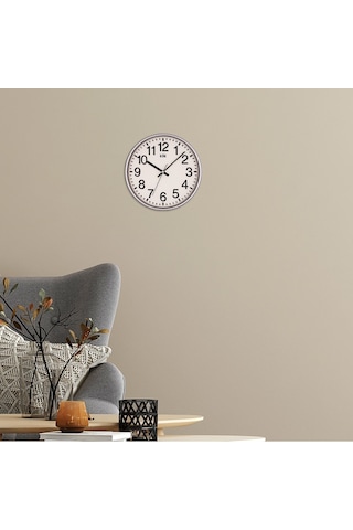 Venüs Gümüş Minimalist Duvar Saati Gümüş
