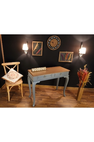 Wooding 120 Cm Çekmeceli Masif Gri Naturel Dresuar (548588519) Gri