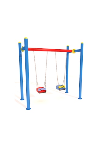 Kurtağzı Boru Aparatı Ø89-ø114 Çocuk Parkı Salıncak Bağlantı Parçası-744 Çok Renkli