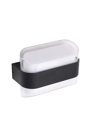 Dekoratif Aydınlatma 12w Led Aplik Cata Gozo Dış Ve İç Mekan Duvar Apliği - 3200k Günışığı, Ip44, Şeffaf Pl Çok Renkli