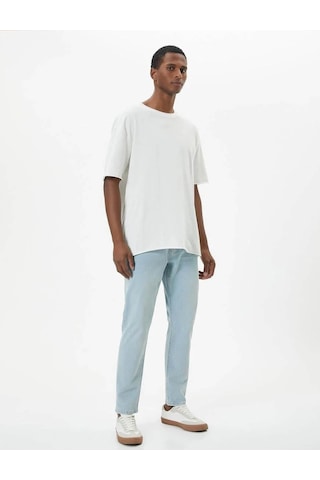 Koton Erkek Jean Pantolon Açık İndigo 4sam40055nd 24yy59000100 Y5905 Açık İndigo