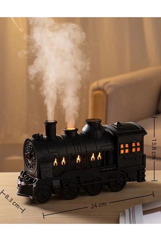 Tren Şeklinde Buharlı Oda Ha Nemlendirici Işık Buhar Makinesi Kumandalı