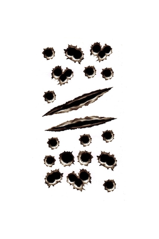 Kurşun Sticker - Mermi Izi Kurşun Izi Sticker - Mermi Sticker