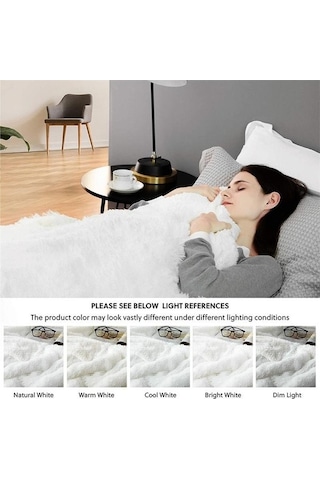 Novahub Kahve Yumuşak Kürk Taklit Polar Battaniye, Lüks Yatak Örtüsü, 80x120cm, Kış Sıcak Bulanık Yatak Kapak Kahverengi