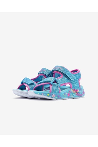 Skechers Mermaıd Dreams Sandal Büyük Kız Çocuk Mavi Işıklı Sandalet 303108l Blmt