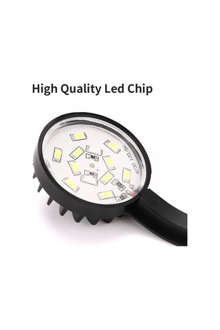 Vkemall Siyah Usb Akvaryum Led Lambası - Mavi Beyaz Işık, Yüksek Parlaklık, Alüminyum Gövde, 5w, Avrupa Standartı