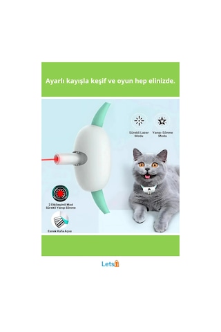 Usb Şarjlı Otomatik Lazer Oyun Tasmaları Enerji Dolgunu Eğlence