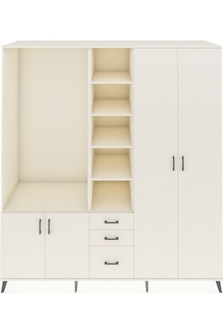 Kronos Dolap 13 Raflı 3 Çekmeceli 4 Kapaklı 220x59x243 Aytaşı-aytaşı/aytaşı Aytası/aytası