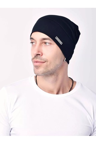 Doktor Stıl' Sviti Unisex Pamuklu Siyah Tıbbi Bonelenk Şapkası 143395024