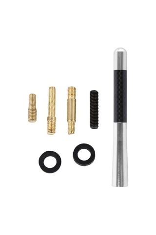 Ford Modelleri Uyumlu Alüminyum Karbon Fiber Oto Araç Anten Çubuğu Gri