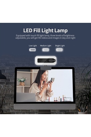 Dancemonkey 4k Otomatik Odaklı Usb Web Kamerası - Gürültü Azaltıcı Mikrofon Ve Gizlilik Kapısı İle Video Konferans