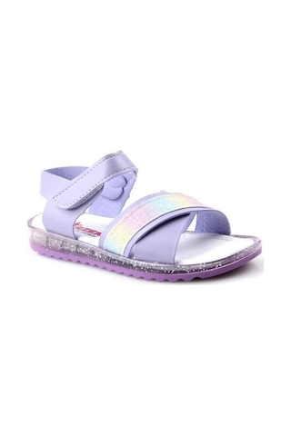 Arzen 4012 Simli Çapraz Bantlı Kız Çocuk Bebe Sandalet Ayakkabı 001