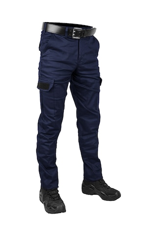 Safariavm Lacivert Likralı Outdoor Gabardin Kargo Pantolon