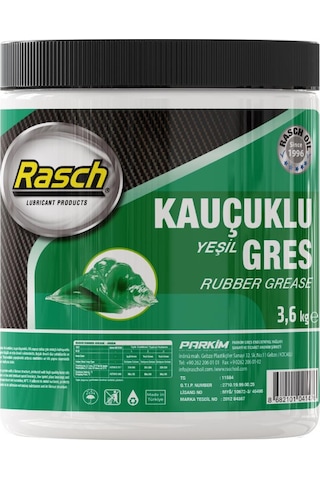 Rasch Kauçuklu Katı Gres Yağı Yeşil 3.6 KG