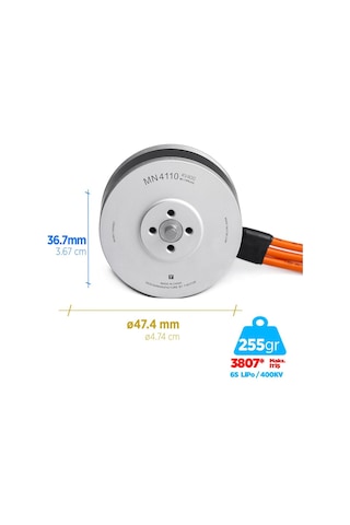 T-motor Mn4110 400kv Brushless Fırçasız Uav Motor Multikopter Multi-rotor Quadcopter Hexacopter Drone Motoru