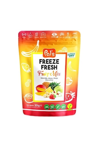 Pol's Freeze Fresh Dondurularak Kurutulmuş Fruit Mix 20 Gr 20 G