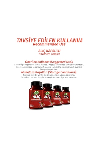 Gökçek Şifa Alıç 1000 MG Bitkisel Takviye Edici Gıda 60 Kapsül