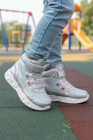 Cool Gümüş Işıklı Cırtlı Kız Çocuk Bot Kids F Gümüş