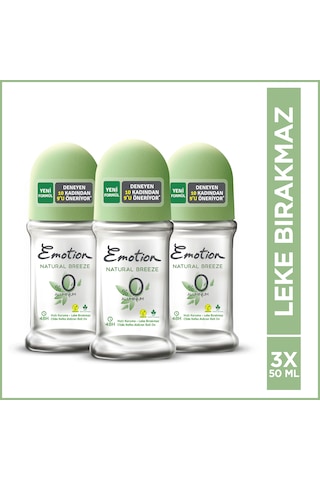 Emotion Natural Breeze Kadın Roll On 3 x 50 ML