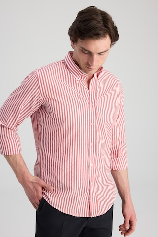 D'S Damat Ds Damat Slim Fit Kırmızı Çizgili Gömlek 0hc02ort11265 601