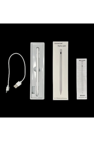 K2260 Ios Ve Android Uyumlu Universal Dokunmatik Stylus Kalem - Beyaz