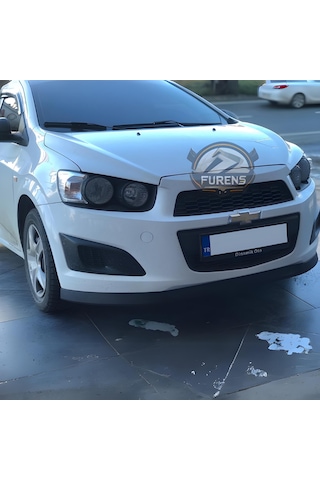 Chevrolet Aveo 2010-2013 Uyumlu H Lip Esnek Ön Lip 2 Parça Karlık Ön Ek Tampon Altı Dill
