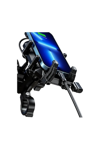 M26 Plus Kablosuz Ve Usb-c Şarjlı Titreşim Modüllü Telefon Tutucu