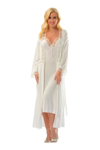 Sistina Bayan Ekru Dantelli Penye Çeyizlik 6 lı Set 1510