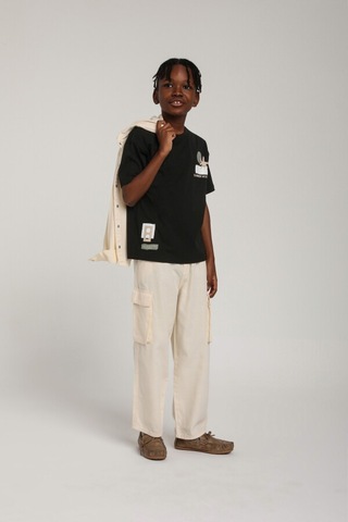 Xo Kids Erkek Çocuk Tişört 4-8 Yaş 1804 Siyah