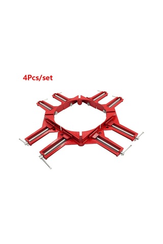 4 Adet 90 Derece Dik Açı Klips, Cam Tutucu İçin Sabitlenmiş Köşe Kelepçesi