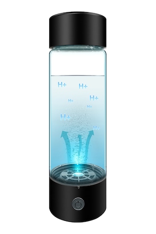 Springsun Taşınabilir Pem Spe Teknolojili 330ml Hidrojen Suyu Üretici Şişe - Ev & Seyahat İçin Siyah