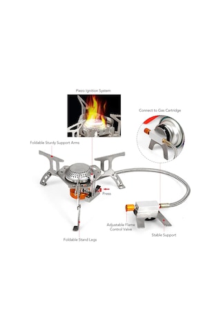 Dianziye Hk350 Kamp Ocağı - 3500w Güçlü, Katlanabilir, Hafif Alüminyum Kamp Sobası Çok Renkli