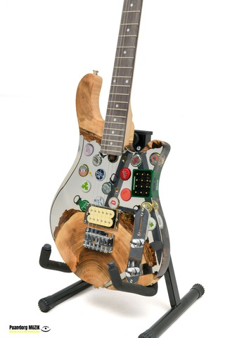 Elektro Gitar Custom Epoksi & Yıllanmış Ağaç Kişiye Özel Natural