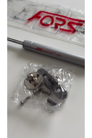 Fors Frenli Yavaş Kapanan Gazlı Amortisör Piston 100 N Gri