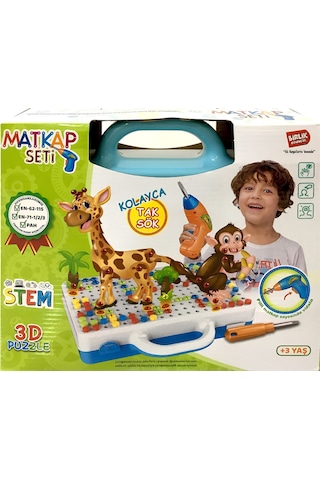 3d Yaratıcı 340 Parça Matkaplı Tamir Seti-eğitici Matkap Seti-oyuncak