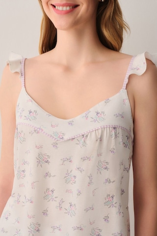 Suwen Butterfly Pamuklu Atlet Şort Pijama Takımı Sh26602667338 Ekru