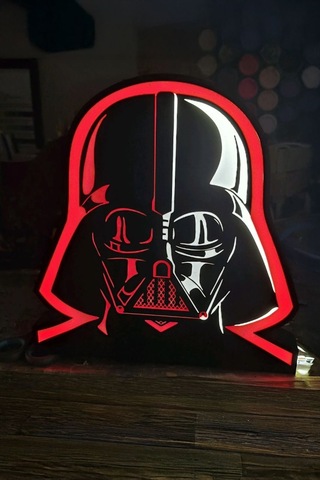 Darth Vader Tasarımlı Gece Lambası Çok Renkli