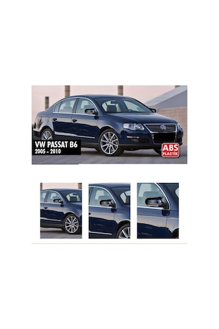 Volkswagen Passat B6 Batman Yarasa Ayna Kapağı Piano Black / 2005-2010