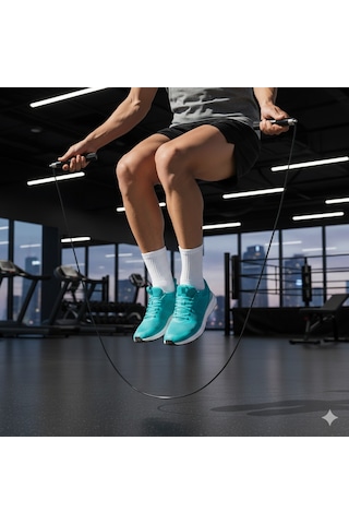 3m Crossfit Ayarlanabilir Alüminyum Saplı Atlama İpi - Fitness- Rope - Jump - Egzersiz - Spor