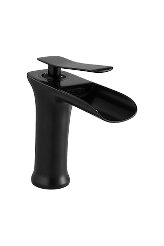 Edge Kısa Lavabo Bataryası Mat Sıyah Siyah