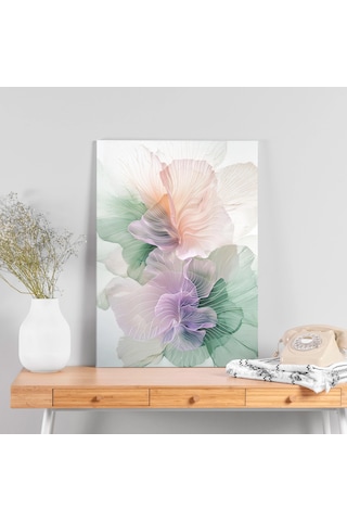 Zarif Çiçek Soyut Kanvas Tablo Nv00290