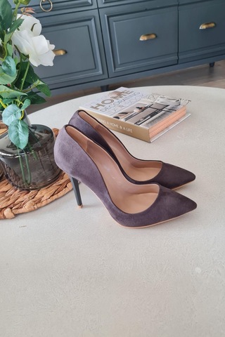 001 200 Topukla Kadın 10 Cm Topuklu Klasik Sivri Burun Stiletto 001