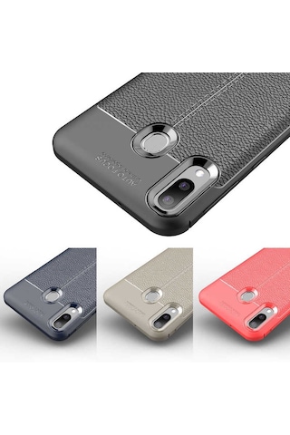 Galaxy M20 Kılıf Zore Niss Silikon Kapak Gri