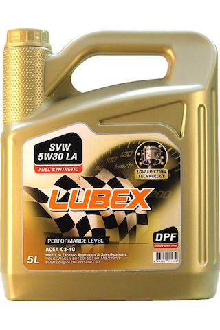 Lubex Primus Svw-La 5W-30 Tam Sentetik Dpf Motor Yağı 5 L