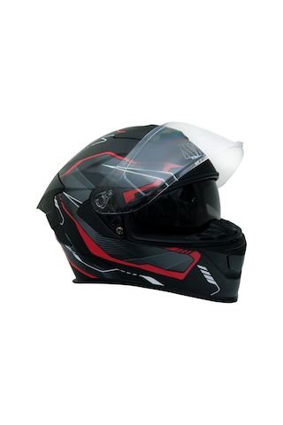My Helmets Mks001-bgr Yarış Spoiler Güneş Vizörlü Full Face Motosiklet Kaskı Çok Renkli