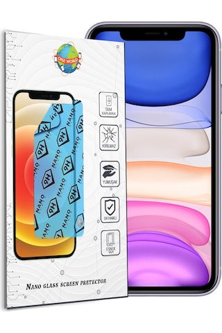 Apple Uyumlu iPhone 11 Nano Ekran Koruyucu Kırılmaz Esnek Cam