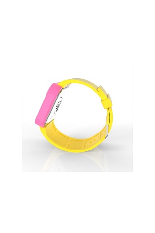 Cool Watch Saat - Pembe Led Kasa - Sarı Kayış Unisex