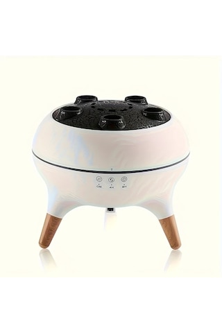 Motion003 Babıqt Dinamik Denizanası Arom Difüzörü Beyaz 3d Mantar Tasarım Uzaktan Kumandalı Çift Sis Nemlendirici 220-240v Abs Ev Ofis İçin