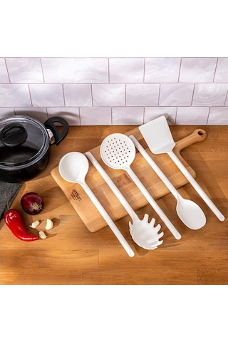 Emsan Fiesta 5 Parça Servis Seti Beyaz